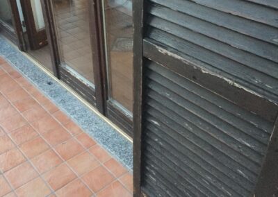 Cantiere Malnate, via Sabotino-dettaglioSerramentiPavimentiPRE