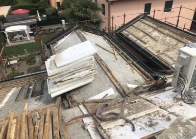 Cantiere Malnate, via Sabotino-rimozione copertura
