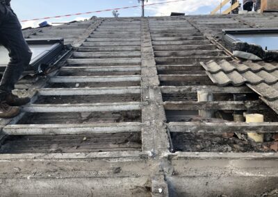 Cantiere Via Matteotti, Malnate-rifacimentoTetto-isolamentoPRE