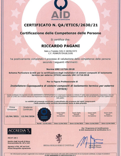 Certificazione competenze Accredia